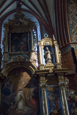 Pelplin, Polonya - 1 Eylül 2016: Abbey Sarnıç'ın iç kısmının bir kısmı, şimdi pelpinie katedrali, Polonya,