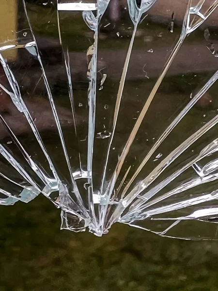 Look Cracked Tempered Glass Broken Pot Lid Being Thrown Away — Stock Photo, Image