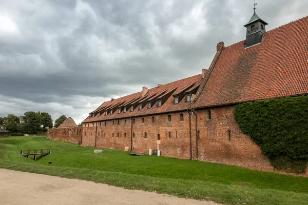Château Malbork Pologne Par Temps Nuageux — Photo