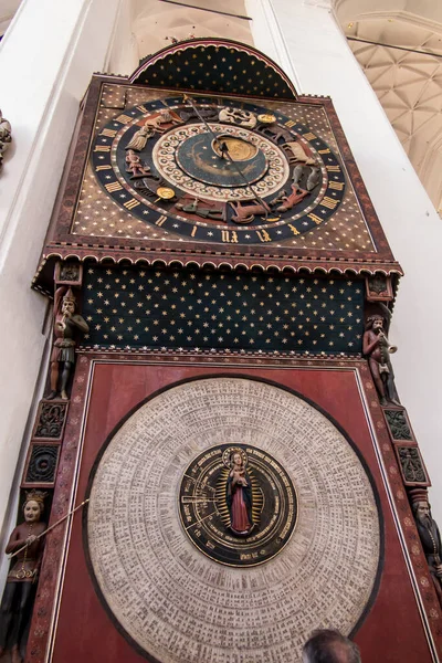 Gdansk Poland May 2022 Famous Astronomical Clock 15Th Century Mary — Stock Photo, Image