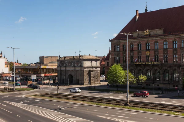 2022年5月15日 波兰格但斯克 从论坛购物中心到古城的步行道 — 图库照片