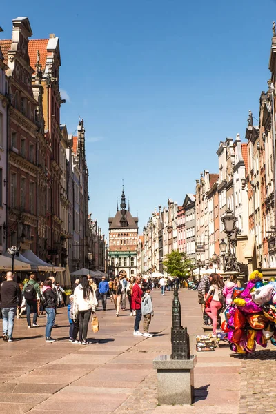Gdansk Polonya Mayıs 2022 Polonya Nın Eski Gdansk Kentindeki Sokaklardan — Stok fotoğraf