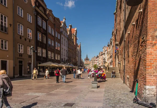 Gdansk Polonya Mayıs 2022 Polonya Nın Eski Gdansk Kentindeki Sokaklardan — Stok fotoğraf