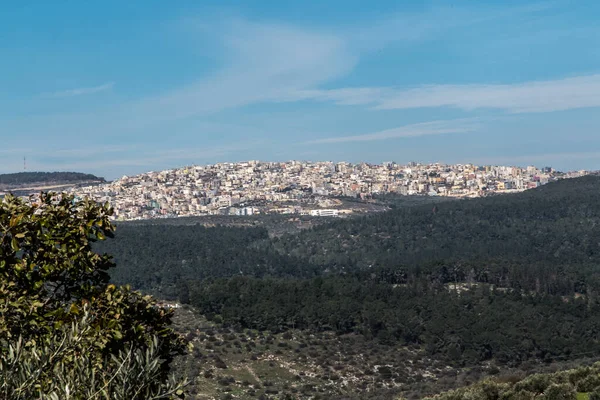 Pohled Okolní Oblast Hory Tábor Proměny Páně Izraeli — Stock fotografie