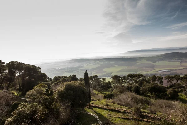 View Surrounding Area Mount Tabor Transfiguration Lord Israel — Stock Photo, Image