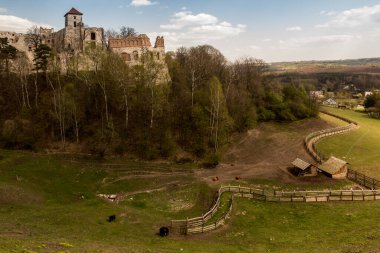 Tenczyn Şatosu - Jura Krakowsko-Çekoslovakya 'daki bir şatonun kalıntıları, Krakow poviat' ta, Polonya 'nın daha küçük bir bölgesindeki Rudno köyünde, Kartal Yuvaları olarak adlandırılan yerde.,