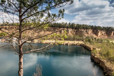 Jaworzno, Polonya 'da park Grodek. Polonya Maldivleri (eski taş ocaklarının gelişmiş alanı).