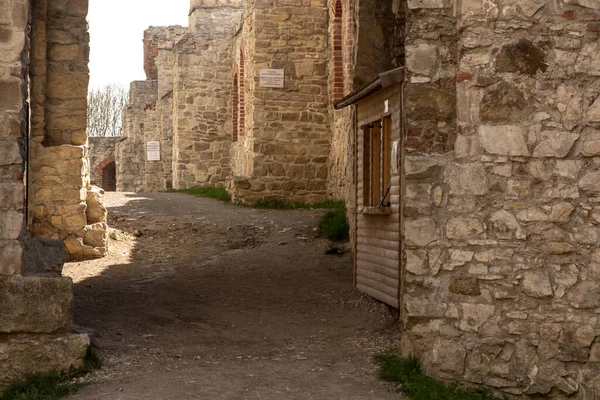 Closing Gate Tanczyn Castle Castle Ruins Fragments Walls Village Rudno — Stock Photo, Image