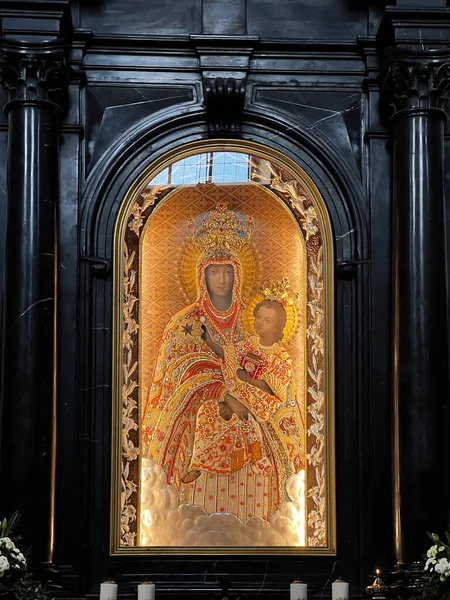 Czerna Polonia Aprilie 2023 Imaginea Maicii Domnului Scapularului Mănăstirea Din — Fotografie, imagine de stoc