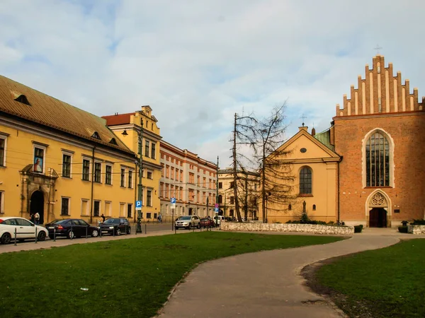 Cracóvia Polônia Maio 2020 Palácio Episcopal Janela Papal — Fotografia de Stock