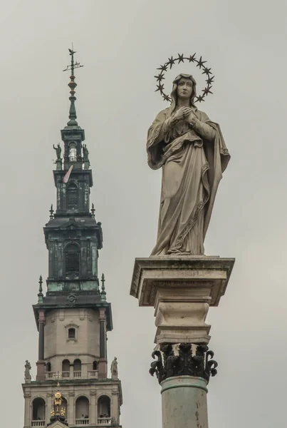 Narodowe Sanktuarium Polski Klasztor Matki Bożej Częstochowskiej Jasnej Górze Maju — Zdjęcie stockowe