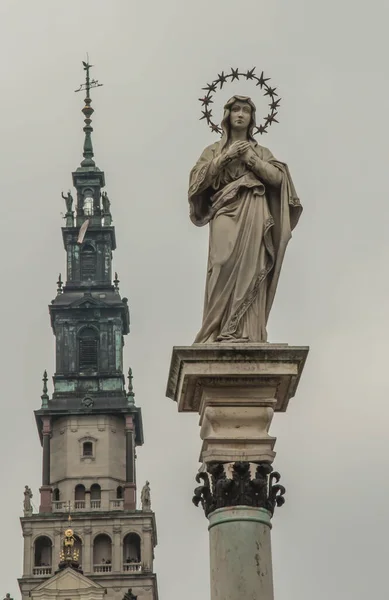 Santuário Nacional Polônia Mosteiro Nossa Senhora Czestochowa Jasna Gora Maio — Fotografia de Stock