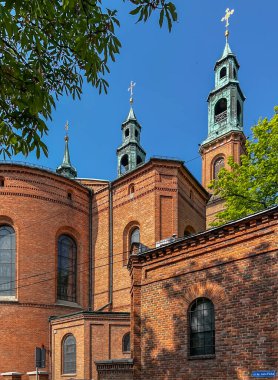 Piekary Slaskie Polonya Yukarı Silezya (Gorny Slask) bölgesinde. Neo-Roma Bazilikası St Mary ve St Bartholomew.