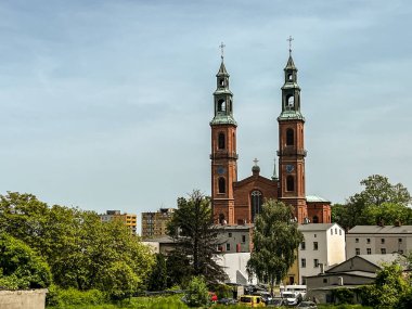 Piekary Slaskie Polonya Yukarı Silezya (Gorny Slask) bölgesinde. Neo-Roma Bazilikası St Mary ve St Bartholomew.