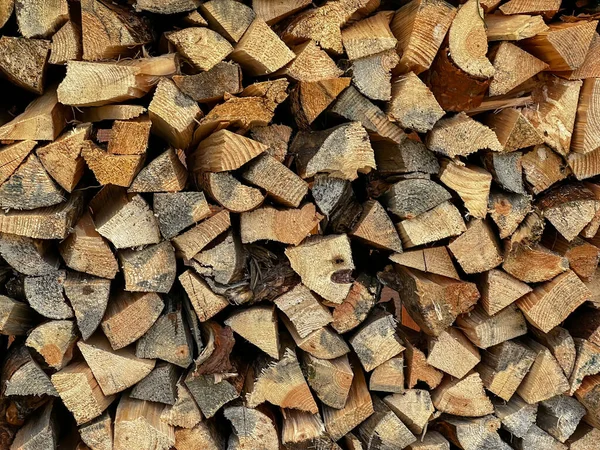 Wood Pieces Alternative Fuel Fireplace Stove — Stock Photo, Image
