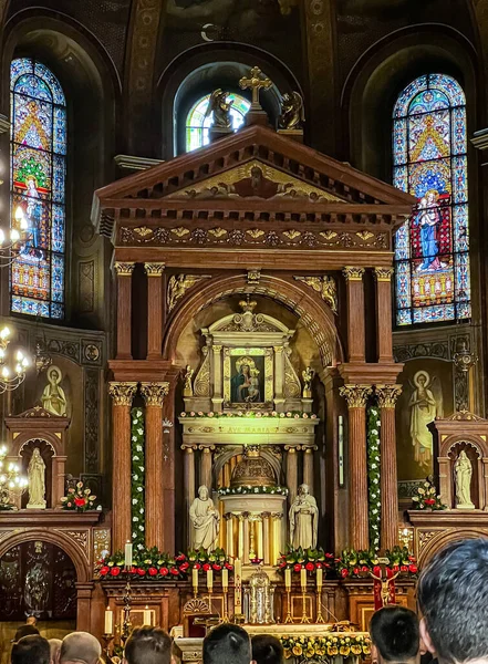 Piekary Slaskie Poland May 2023 Main Altar Miraculous Image Virgin — Stock Photo, Image