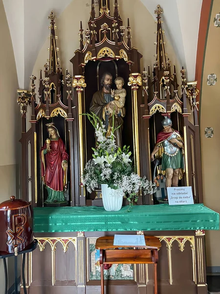 2023년 폴란드 타르노브스키 스트레지브니카 예수님의 성심과 스트레지브니카의 파티마 근처의 — 스톡 사진