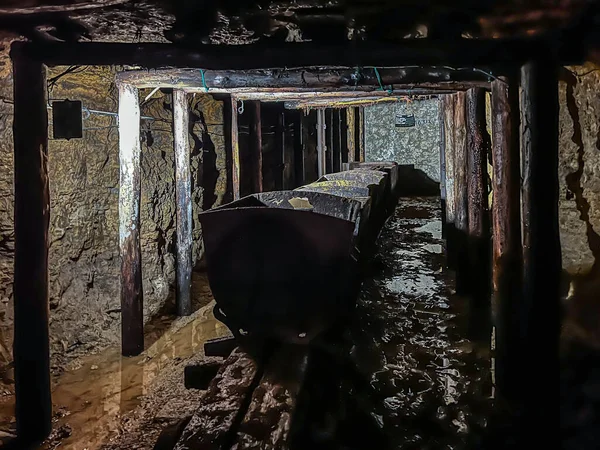 Tarnowskie Gory Polônia Agosto 2023 Underground Historic Silver Mine Tarnowskie — Fotografia de Stock