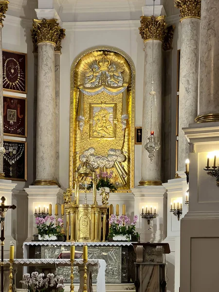 Chelm Polsko Července 2023 Interiér Baziliky Chrámu Narození Panny Marie — Stock fotografie
