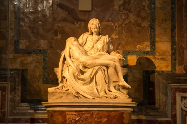 Vatican City Vatican September 2023 Pieta Sculpture Saint Peter Basilica Royalty Free Stock Photos