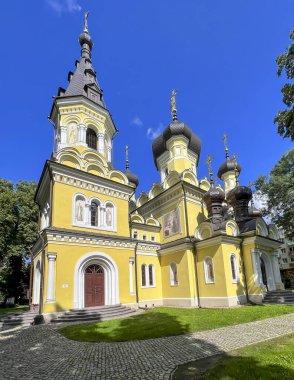 Hrubieszow 'daki Kutsal Bakire Meryem Kilisesi Ortodoks Kilisesi.
