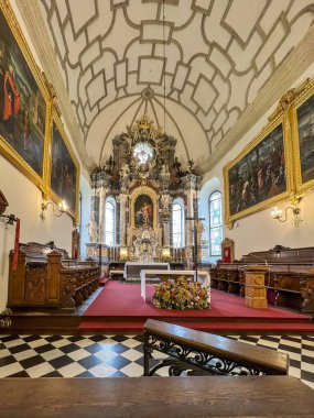 Zamosc, Polonya, 3 Eylül 2023: İsa 'nın Dirilişi Katedrali ve Havari Aziz Thomas. 1782 'den J. Prechtl' in 