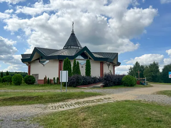 stock image Sanctuary of Saint Padre Pio - a sanctuary located on Przeprosna Gorka in Siedlec near Czestochowa in Poland. Polish San Giovanni Rotondo.