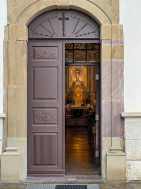 Jesus waits in the Church of St. Joseph, Spouse of the Blessed Virgin Mary in Muszyna. clipart