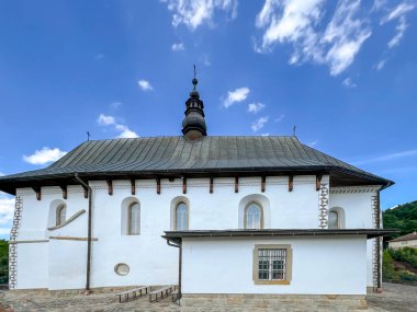 The parish church of Saints Andrew Swierad and Benedict in Tropie - Romanesque church from the turn of the 11th/12th century. One of the oldest in Lesser Poland. Sanctuary of St. Andrew Swierad and Benedict in Tropie. clipart