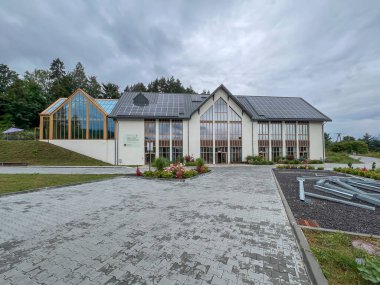 The building in which the Center for Integral Ecology is being built on the premises of the Light and Life Movement Center in Kroscienko nad Dunajcem in Poland. clipart