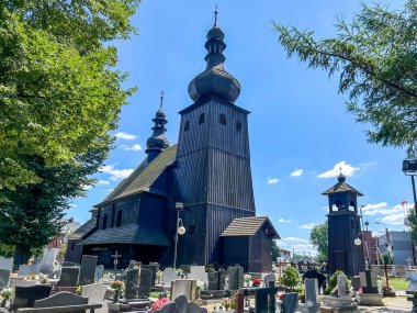 Aziz Peter ve Paul 'un tahta kilisesi Mikolow Paniowy, Polonya.