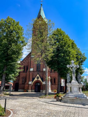 Gliwice Bojkow 'daki Kutsal Bakire Meryem' in Doğumu Kilisesi. Polonya.