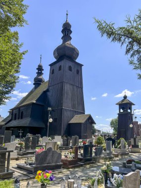 Aziz Peter ve Paul 'un tahta kilisesi Mikolow Paniowy, Polonya.