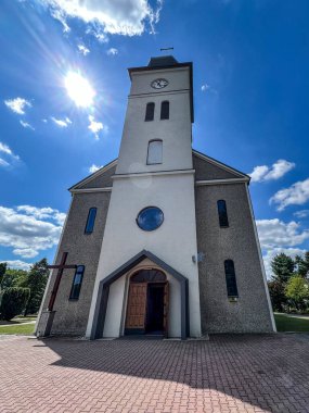 Parish Church of St. Urban in Paniowki near Gliwice in Poland. clipart