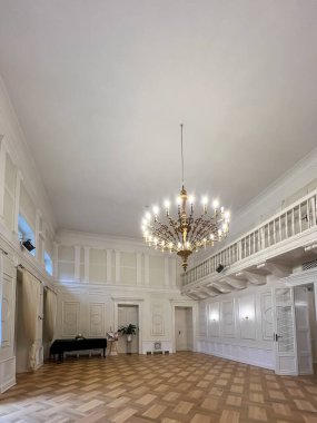 Koszecin, Poland, August 17, 2024: The interior of one of the rooms of the palace of the Song and Dance Ensemble 