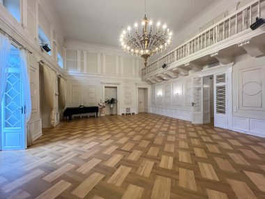 Koszecin, Poland, August 17, 2024: The interior of one of the rooms of the palace of the Song and Dance Ensemble 