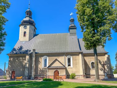 Church and Sanctuary of the Assumption of the Blessed Virgin Mary in Lubecko, Poland. clipart