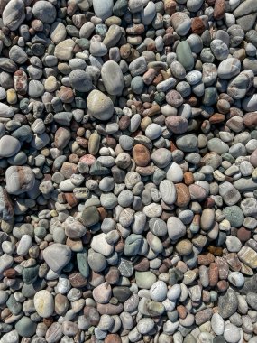 Surrounding stones lying on a rocky beach as a background. clipart