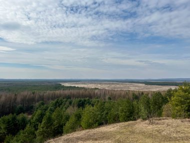 Polonya 'nın Klucze kasabası yakınlarındaki Bledowska Çölü' ne Çek Cumhuriyeti bakış açısı.