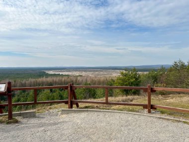 Polonya 'nın Klucze kasabası yakınlarındaki Bledowska Çölü' ne Çek Cumhuriyeti bakış açısı.