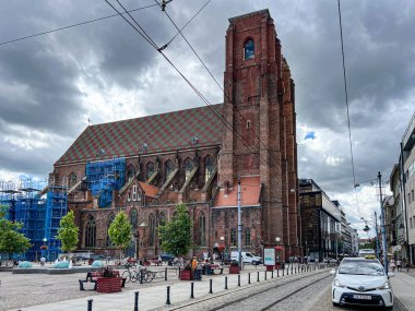 Wroclaw, Polonya, 22 Temmuz 2025: Polonya Katolik Katolik Katedrali Wroclaw, Polonya