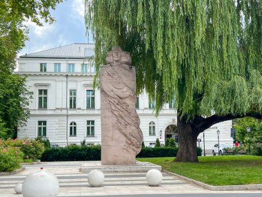 Polonya 'nın Wroclaw kentindeki Nicolas Kopernik Anıtı.