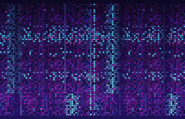 Vektorhintergrund Mit Pixeleffekt Pixel Kunstwerk Banner Mosaische Textur Dekorativer Geometrischer — Stockvektor
