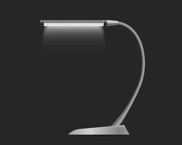 Luminaire Isolé Lampe Table Pour Maison Bureau Ampoule Vectorielle Pour — Image vectorielle