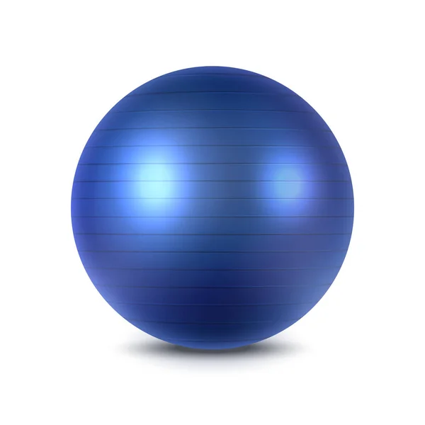 3D普拉提或普拉提球隔离 病媒健身器材 适合塑形的橡胶齿轮 用于运动和锻炼的Fitball 有氧训练球体 体操健身活动 体能训练主题 — 图库矢量图片