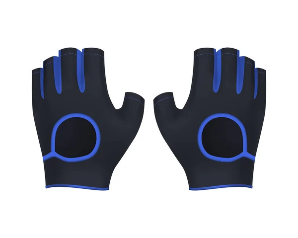 Sport Handschuh Isolierte Vektor Bild Schutzkleidung Für Motorrad Oder Fahrrad — Stockvektor
