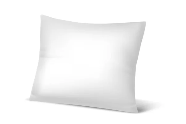 Imagem Vetorial Travesseiro Branco Modelo Realista Fotorealista Para Mobiliário Sala —  Vetores de Stock