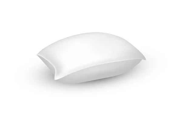 Mockup Closeup Blank Pillow Side View Mock Close Cushion Product — Stock Vector