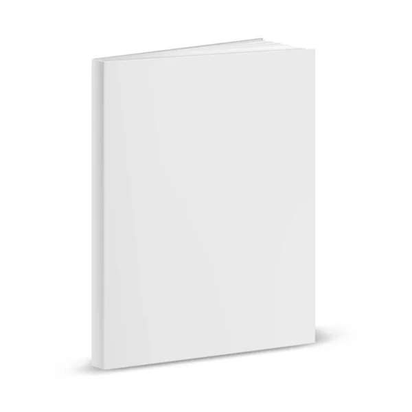 Modelo Vetorial Branco Vazio Capa Livro Ilustração Para Literatura Capa —  Vetores de Stock
