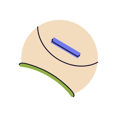 LED diş beyazlatma cihazının simgesi. Oral hijyen ve kozmetik diş bakımı için vektör sembolü. Diş parlatıcısı ve diş minesini geliştirmek için araç veya tıbbi ekipman. Gülümseme ve ağız, dişçilik teması.